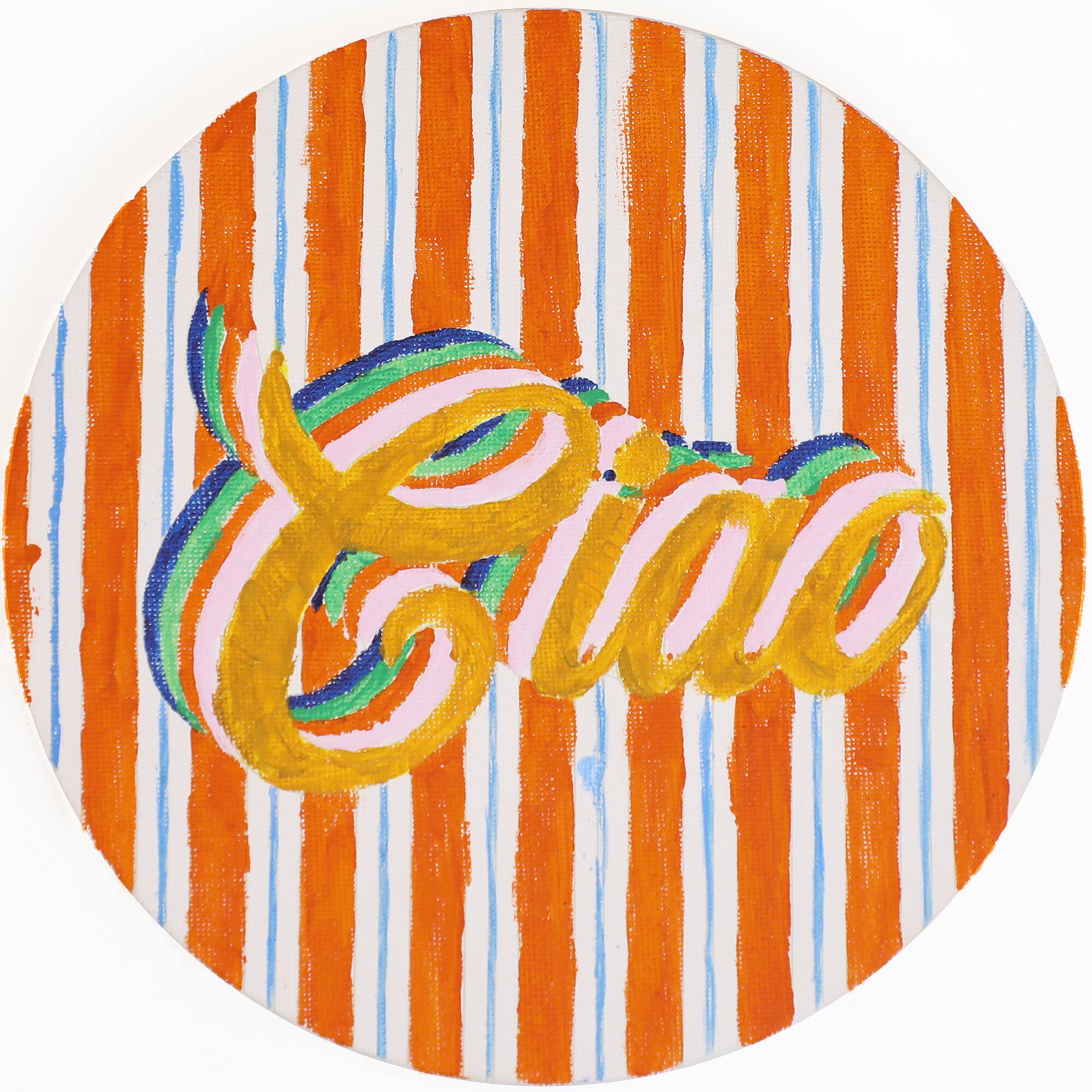 Jonathan Adler x Michaels 7" Round Ciao Canvas Painting Kit
